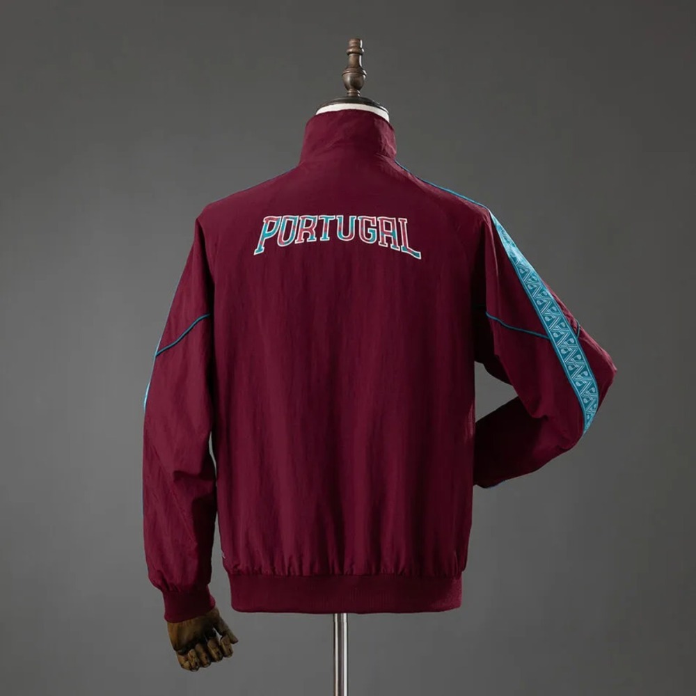 2026 Portugal KING Anthem Wine Red Jacket Windbreaker