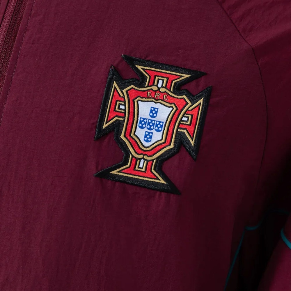 2026 Portugal KING Anthem Wine Red Jacket Windbreaker