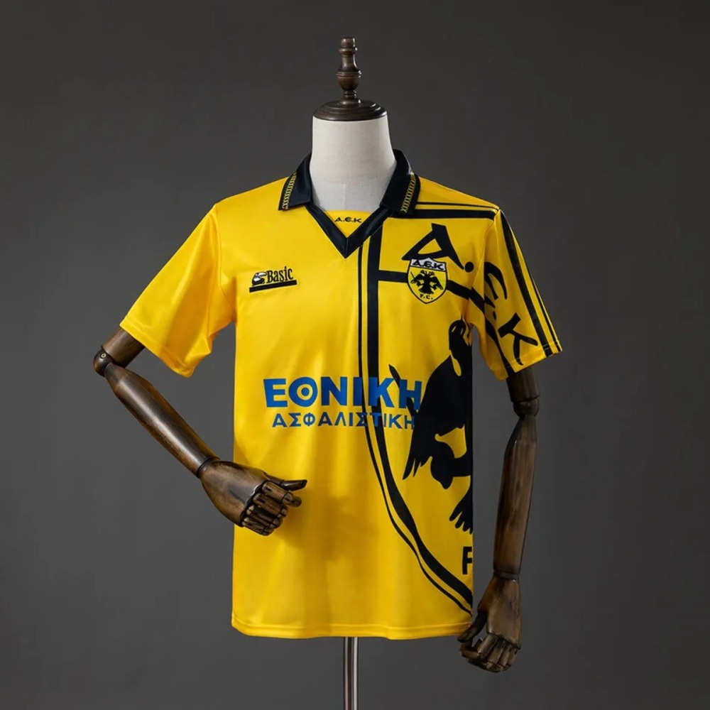 Retro AEK Athens 1993/94 Home Jersey Fan Version