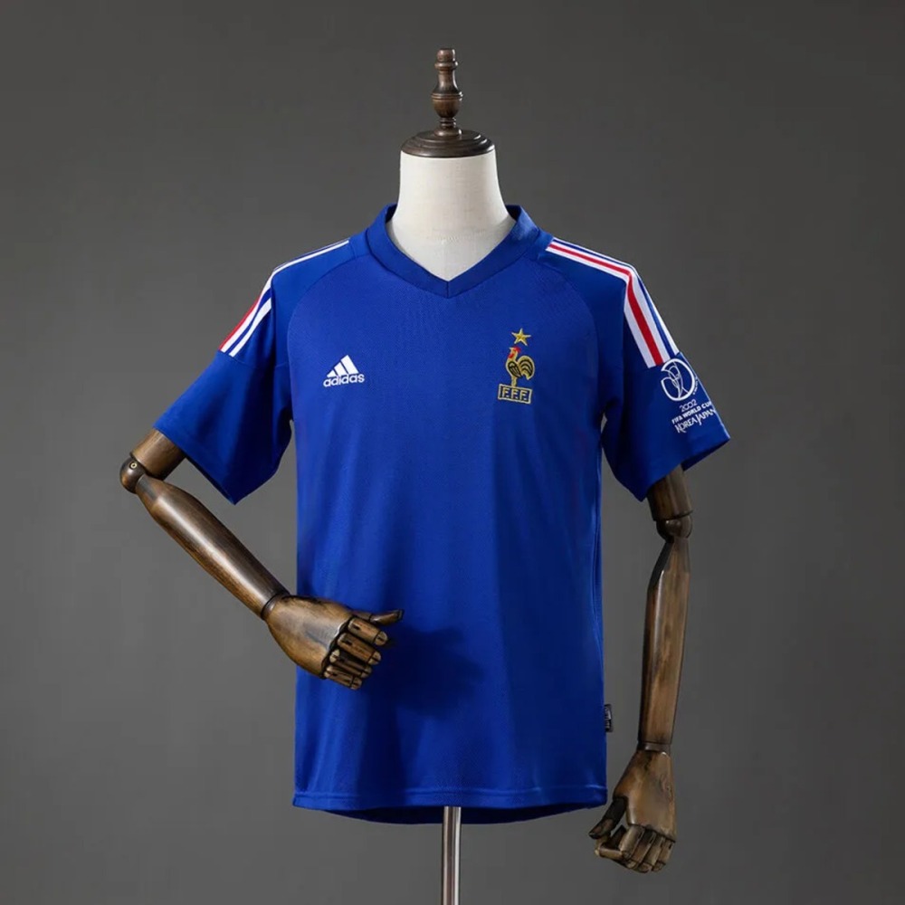 Retro France 2002 Home Jersey Fan Version