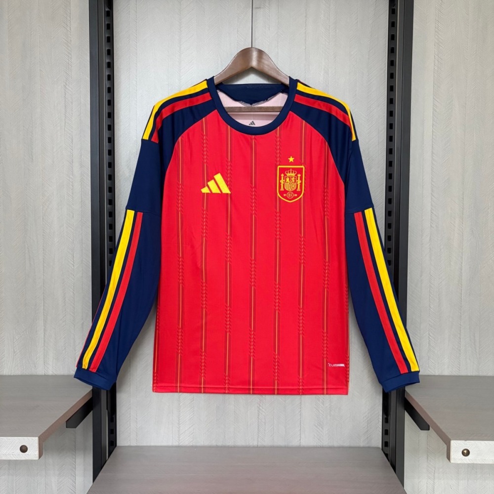 Spain 2026 World Cup Home Jersey Long Sleeve S-4XL