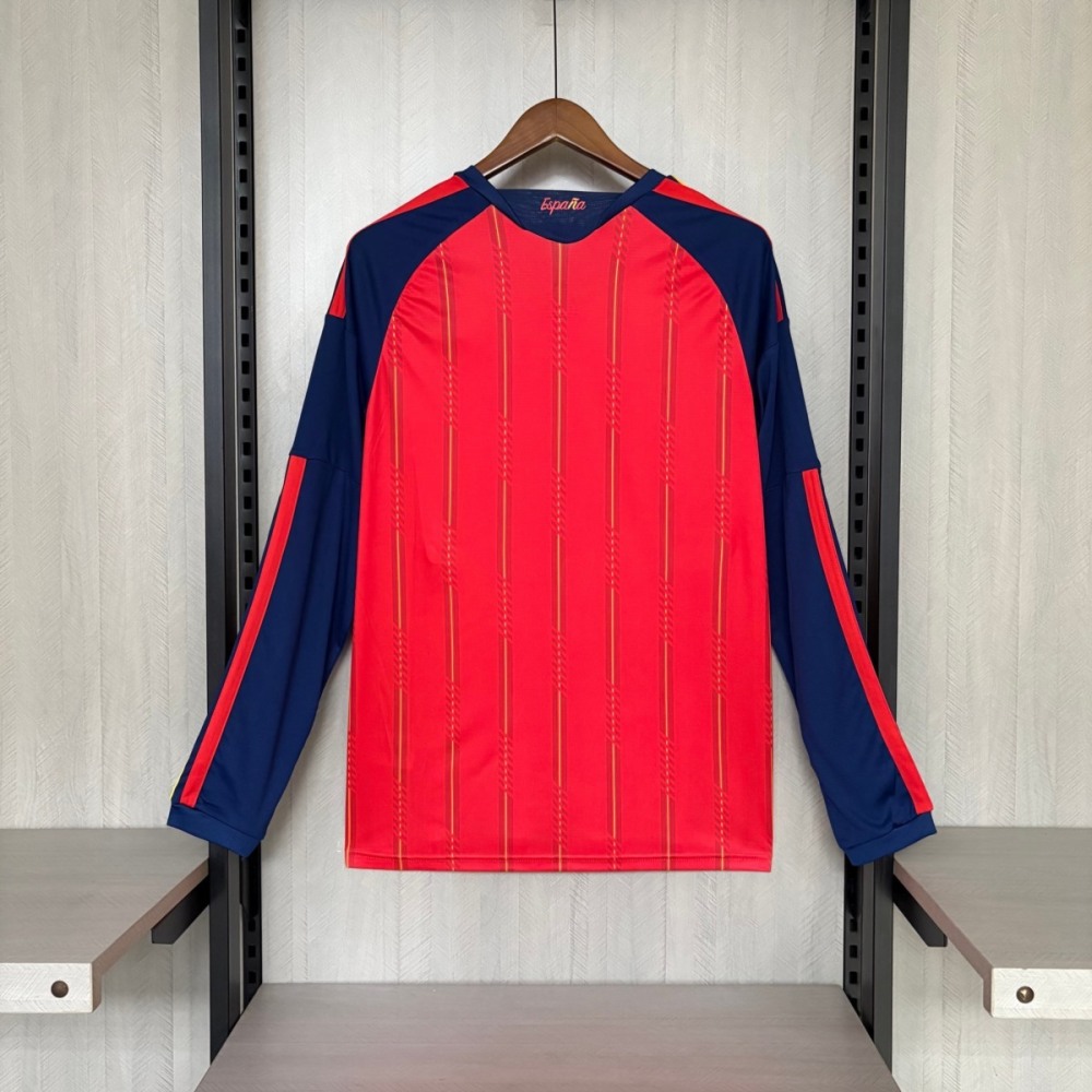 Spain 2026 World Cup Home Jersey Long Sleeve S-4XL