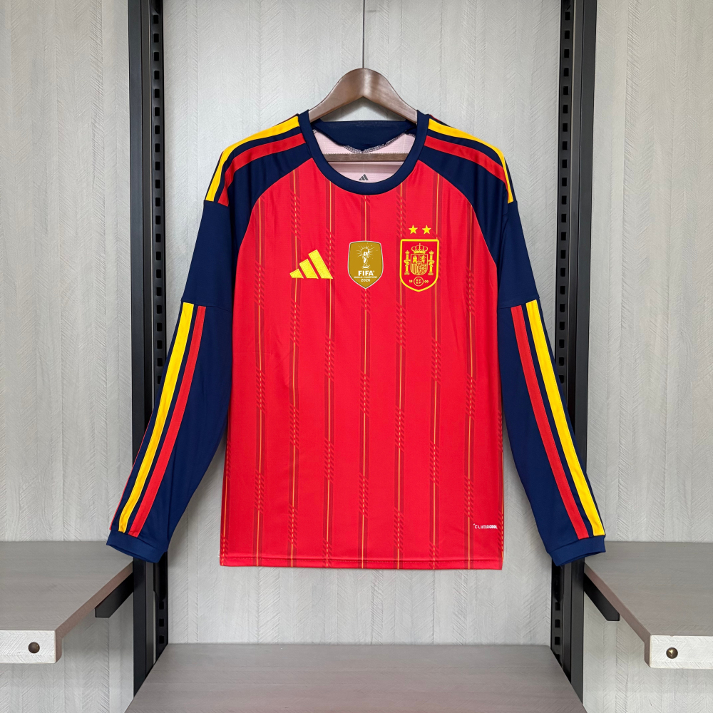 Spain 2026 World Cup Home Jersey Long Sleeve S-4XL