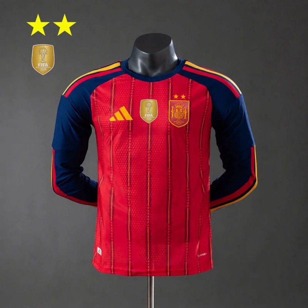 Spain 2026 World Cup Away Jersey Long Sleeve Player version