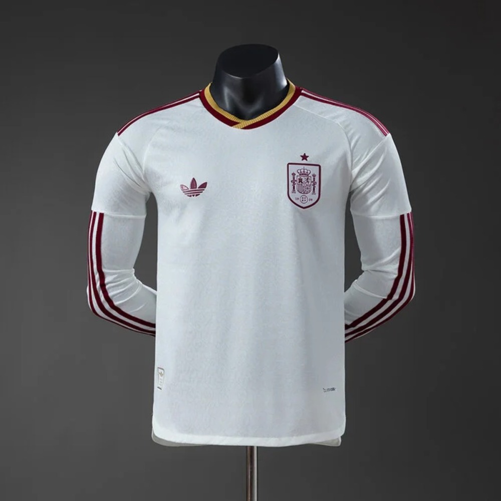 Spain 2026 World Cup Away Jersey Long Sleeve Player version