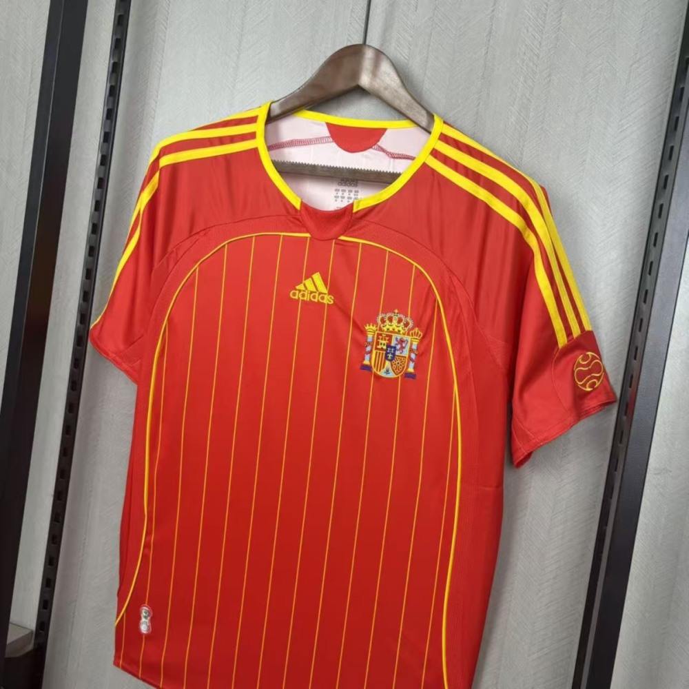 Retro Spain 2006 Home Jersey Fan Version