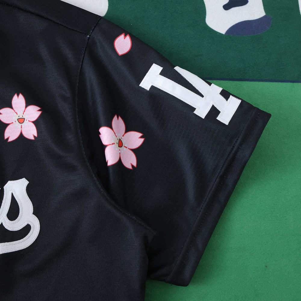 MLB LosAngeles Dodgers Black Jesrey Flower Edition OHTANI #17