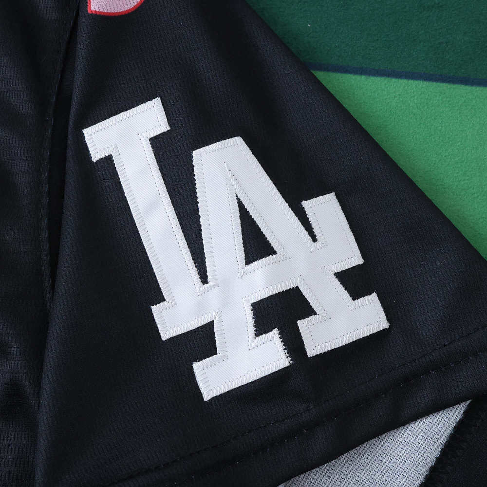 MLB LosAngeles Dodgers Black Jesrey Flower Edition OHTANI #17