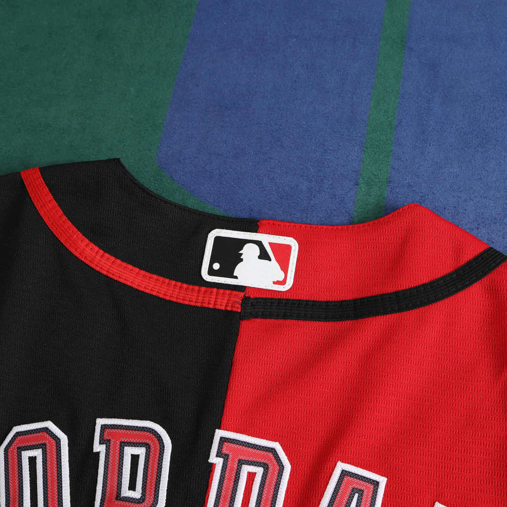 MLB Chicago Cubs Red and Black Jersey JORDAN #23