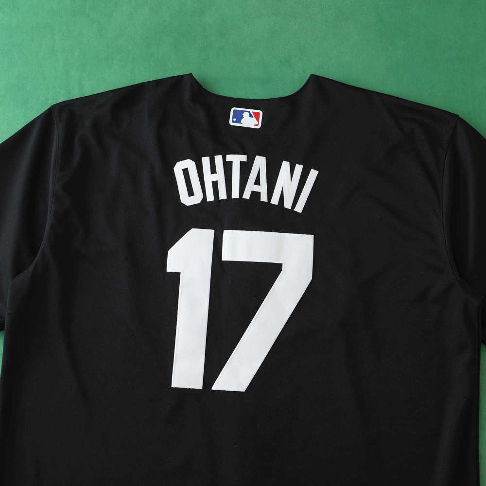 MLB LosAngeles Dodgers Black Jersey OHTANI #17