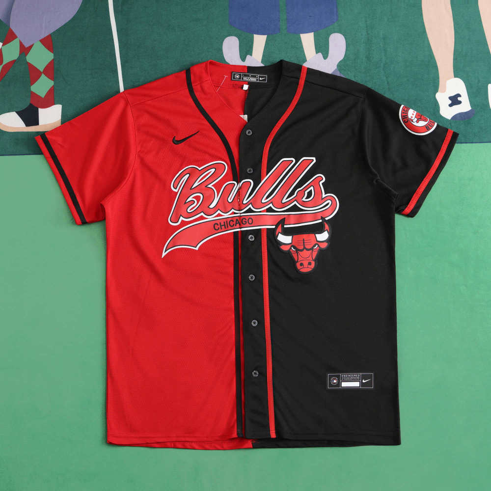 MLB Chicago Cubs Red and Black Jesrey JORDAN #23
