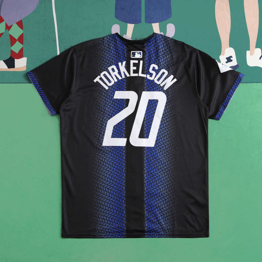 MLB Detroit Tigers Black and Black Jesrey