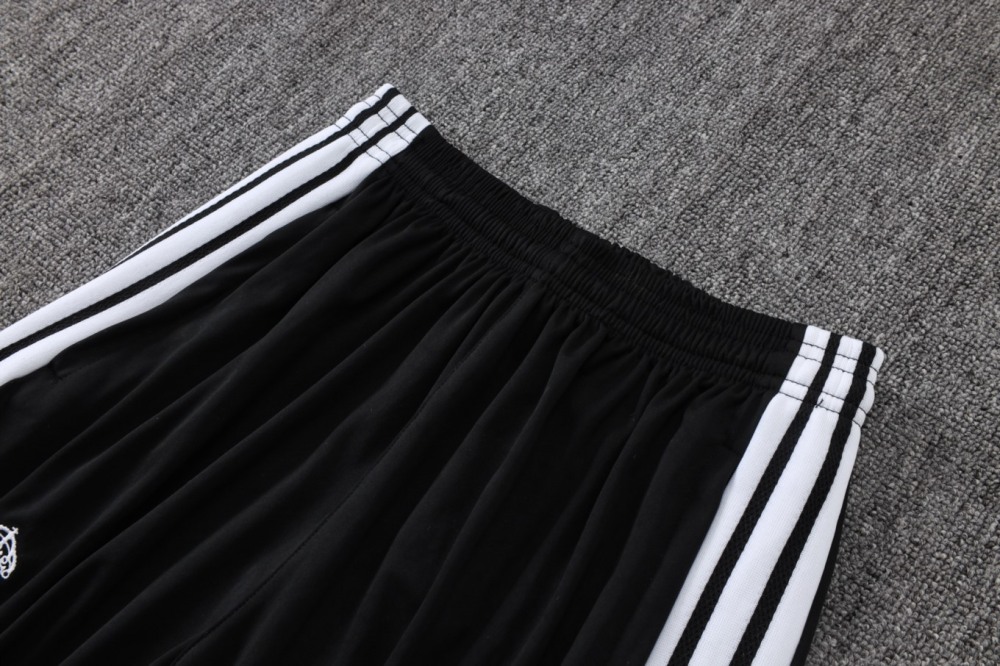 2026 Real Madrid Black Long-sleeved half-pull training kit