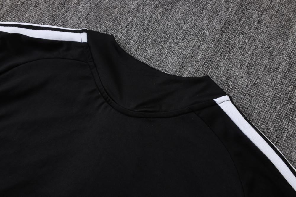 2026 Real Madrid Black Long-sleeved half-pull training kit