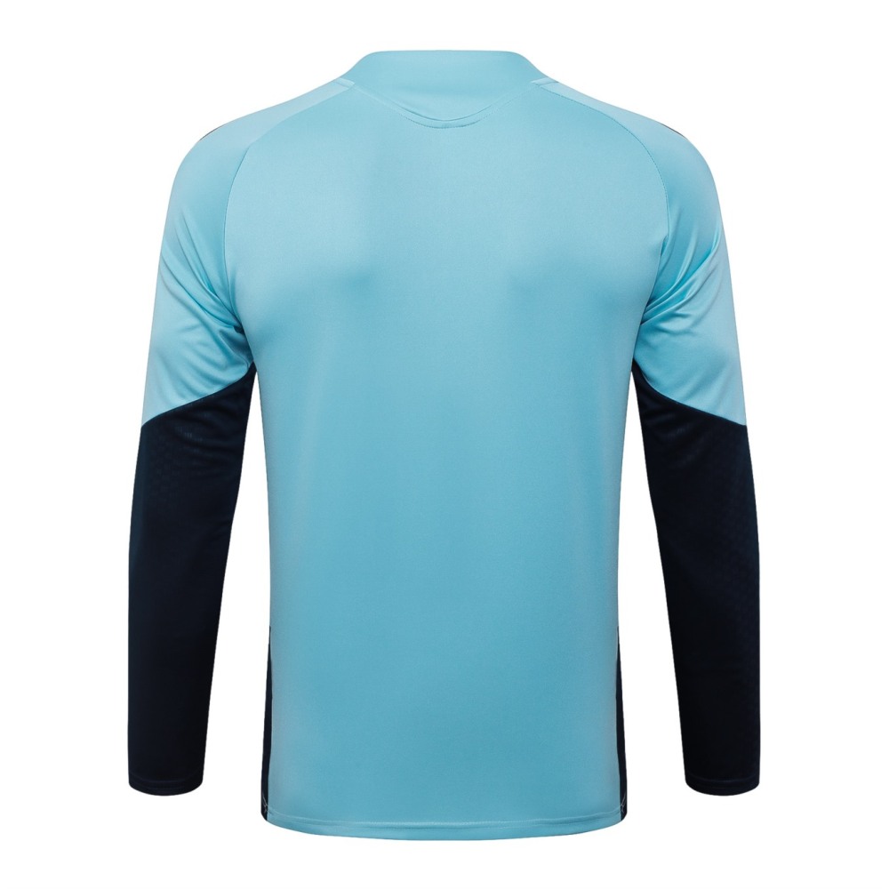 2026 Argentina Sky Blue Long-sleeved half-pull training kit