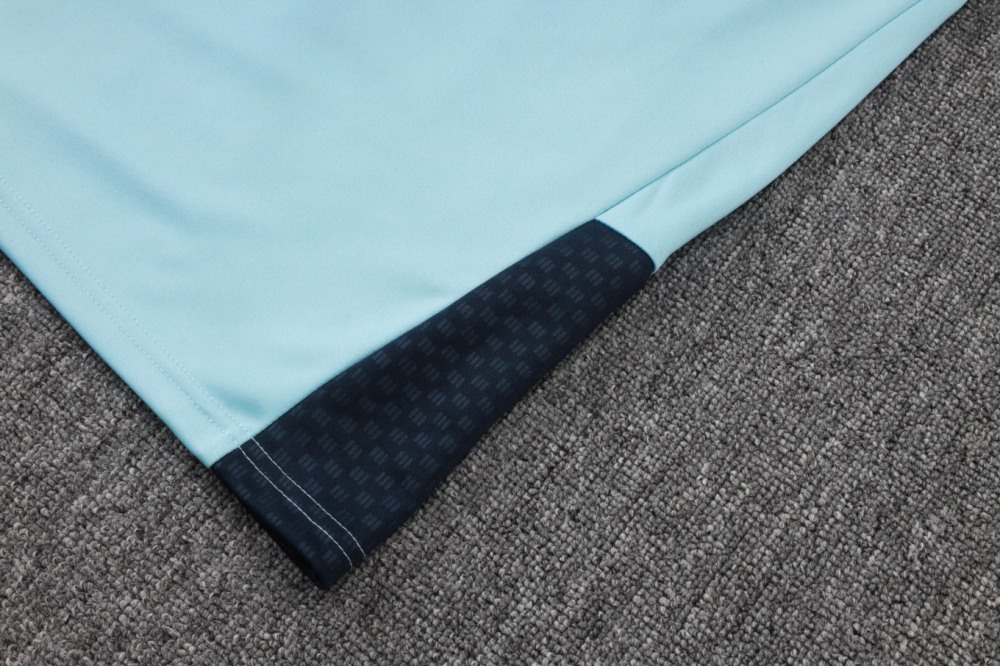 2026 Argentina Sky Blue Long-sleeved half-pull training kit