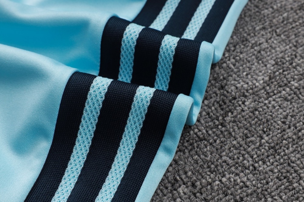 2026 Argentina Sky Blue Long-sleeved half-pull training kit