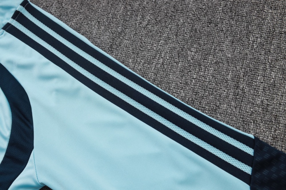 2026 Argentina Sky Blue Long-sleeved half-pull training kit