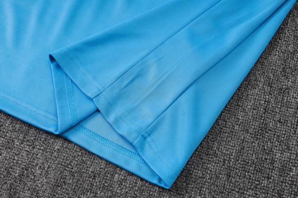 2026 Barcelona Light blue Long-sleeved half-pull training kit
