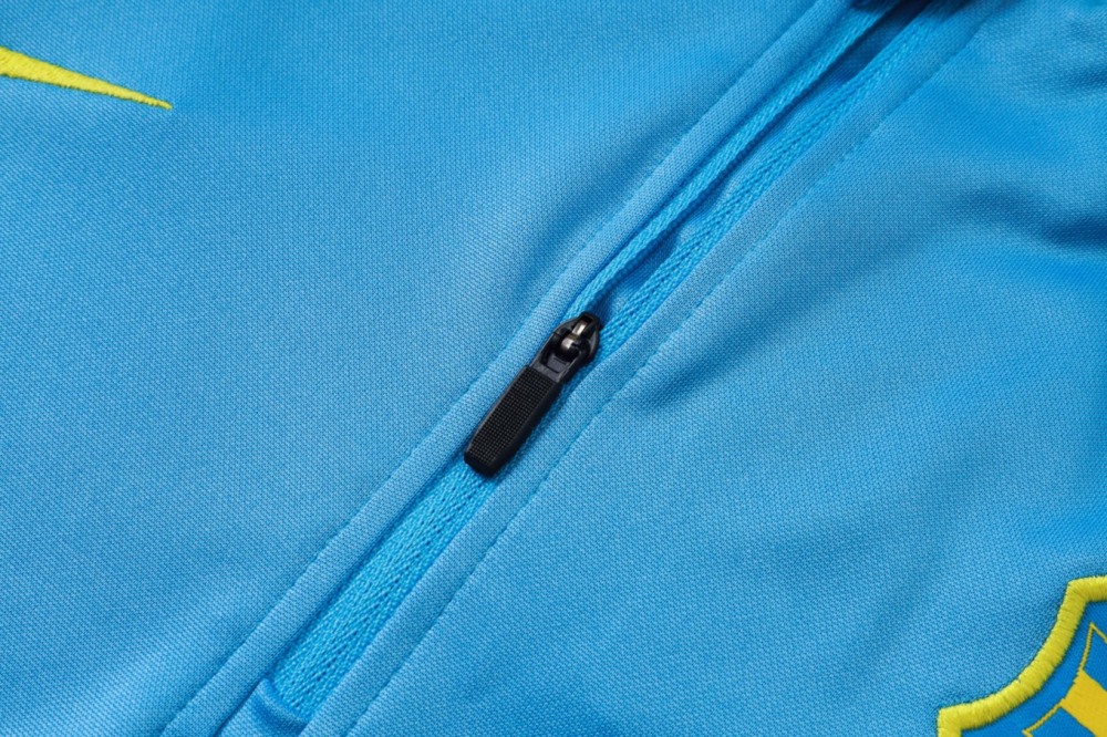 2026 Barcelona Light blue Long-sleeved half-pull training kit