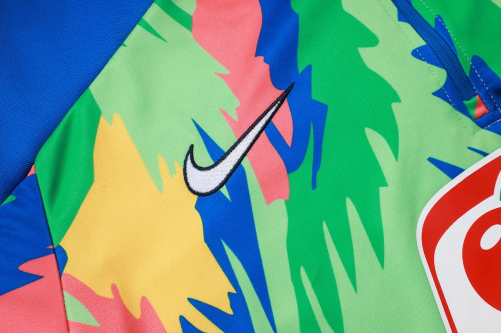 2026 Brazil Camouflage color Long-sleeved half-pull training kit