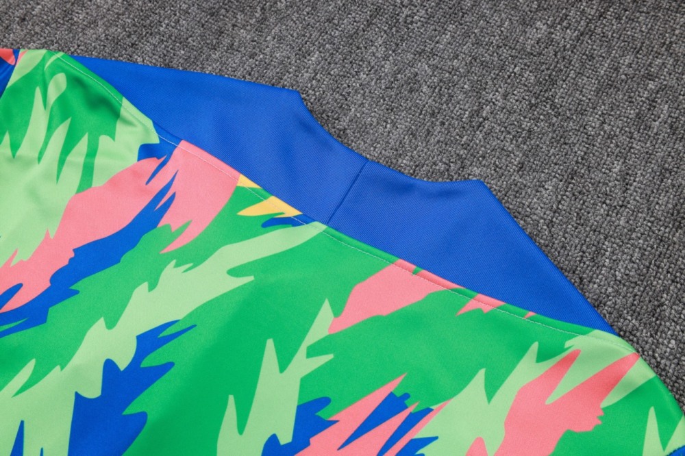2026 Brazil Camouflage color Long-sleeved half-pull training kit