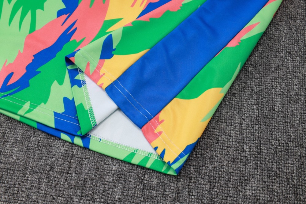2026 Brazil Camouflage color Long-sleeved half-pull training kit