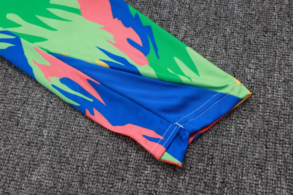2026 Brazil Camouflage color Long-sleeved half-pull training kit