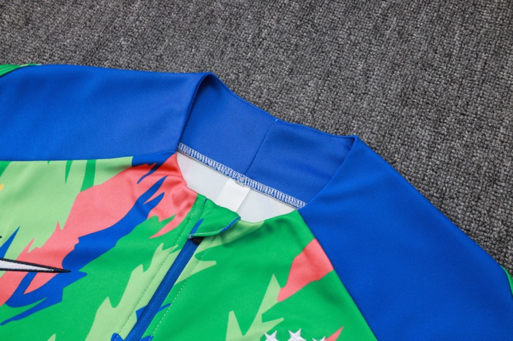 2026 Brazil Camouflage color Long-sleeved half-pull training kit