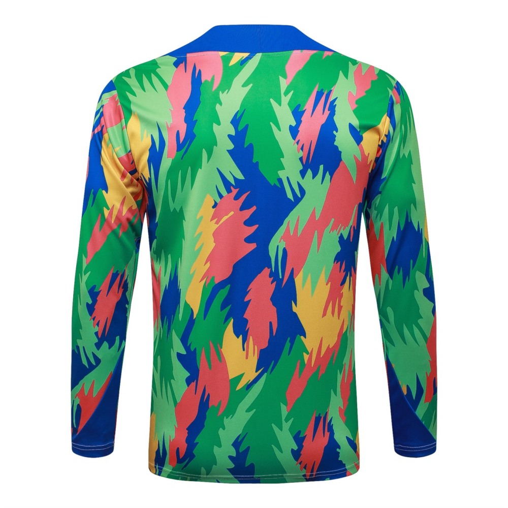 2026 Brazil Camouflage color Long-sleeved half-pull training kit