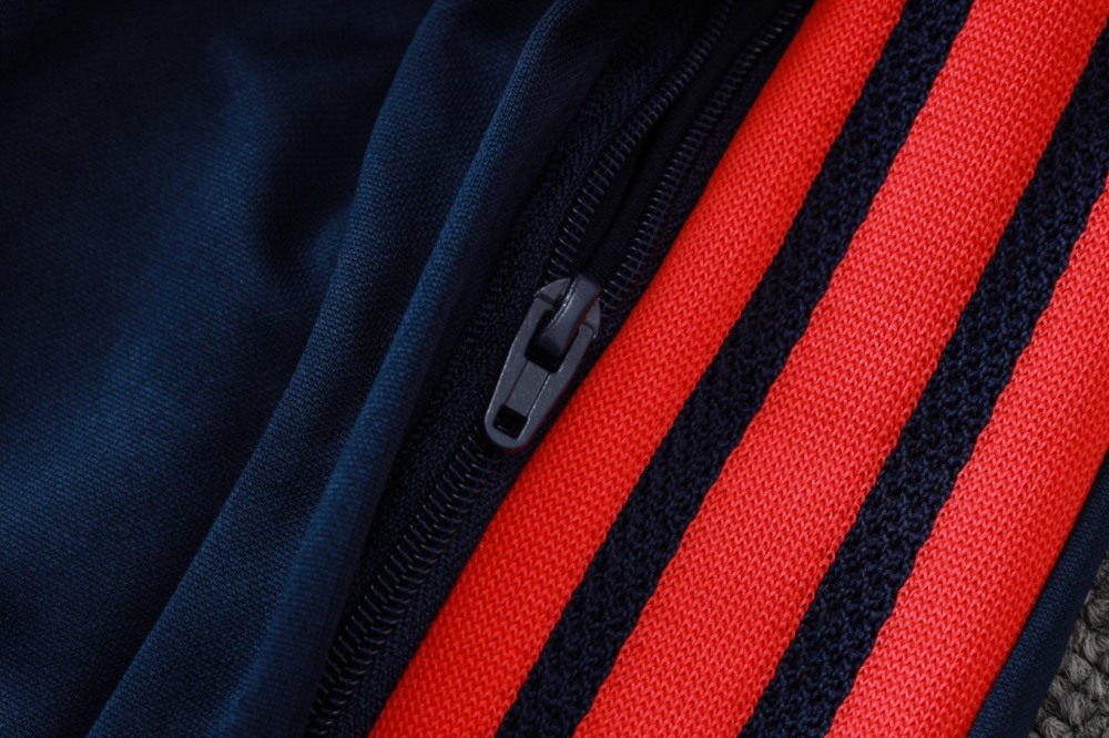 2026 Colombia Royal blue Long-sleeved half-pull training kit