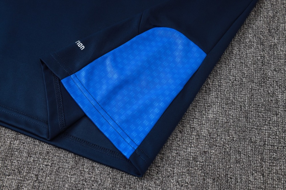 2026 Colombia Royal blue Long-sleeved half-pull training kit