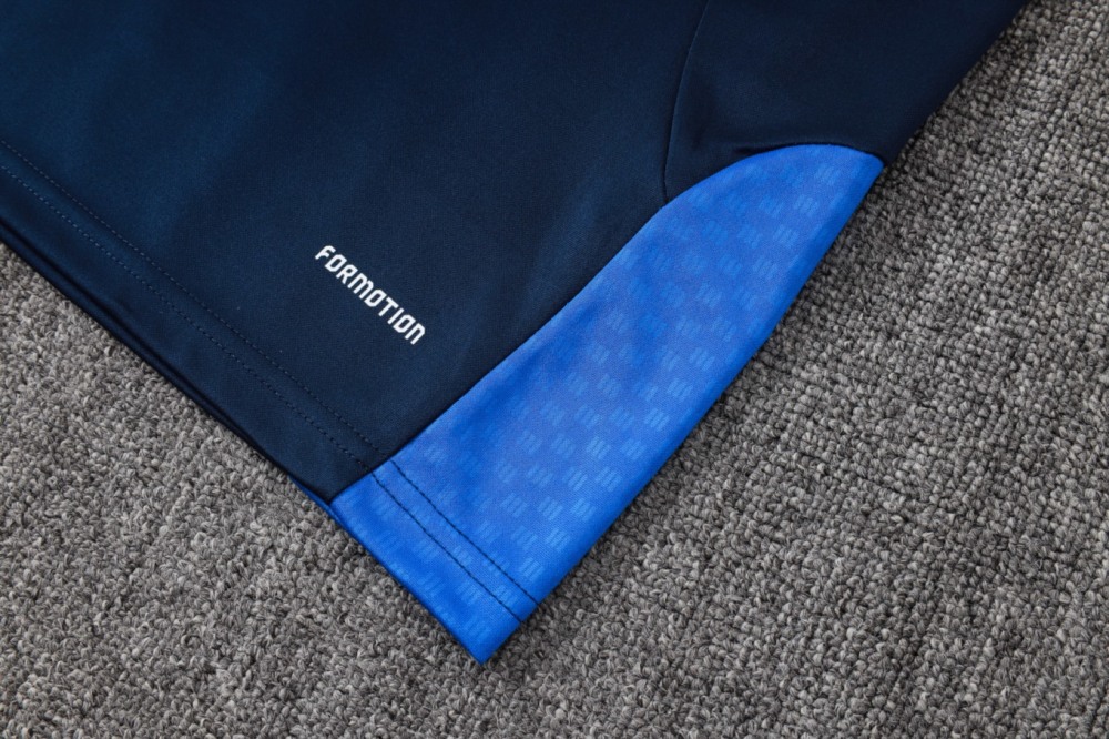 2026 Colombia Royal blue Long-sleeved half-pull training kit