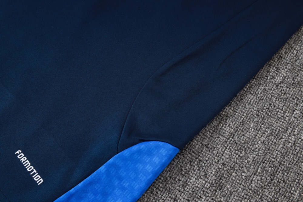 2026 Colombia Royal blue Long-sleeved half-pull training kit