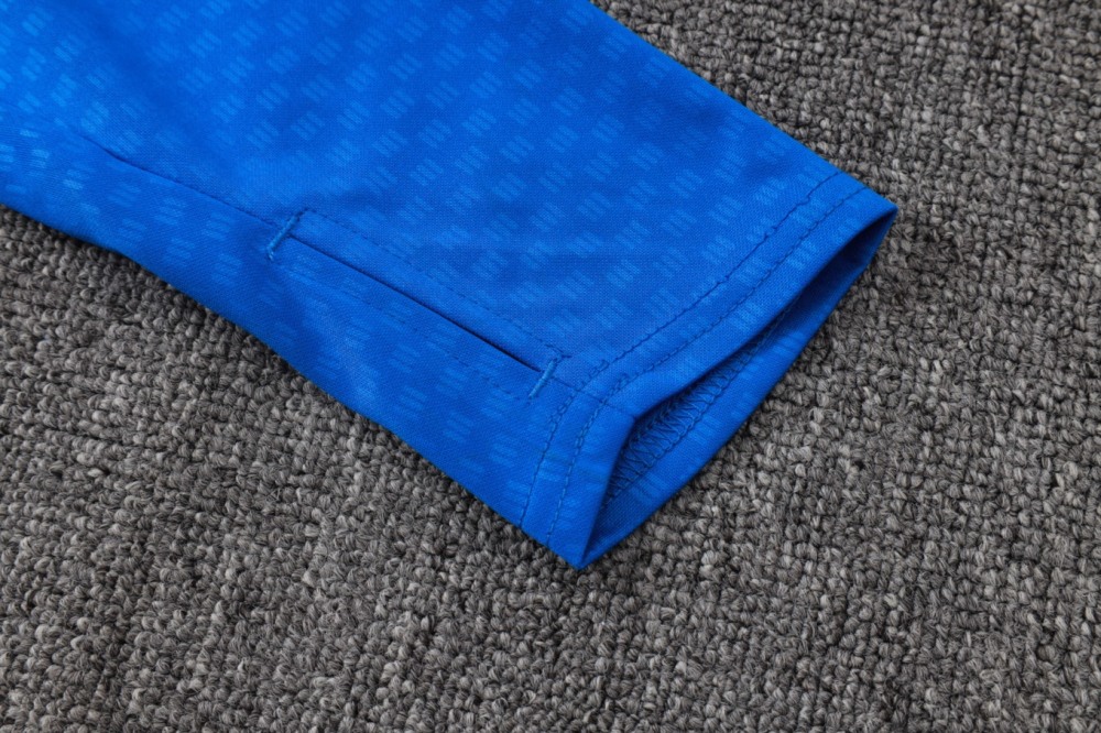 2026 Colombia Royal blue Long-sleeved half-pull training kit