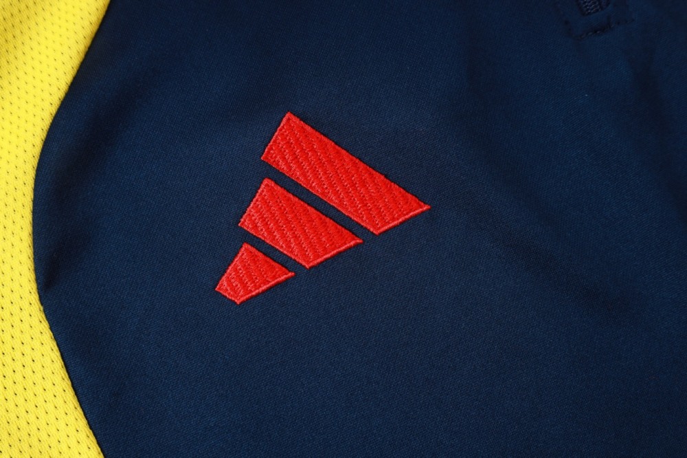 2026 Colombia Royal blue Long-sleeved half-pull training kit