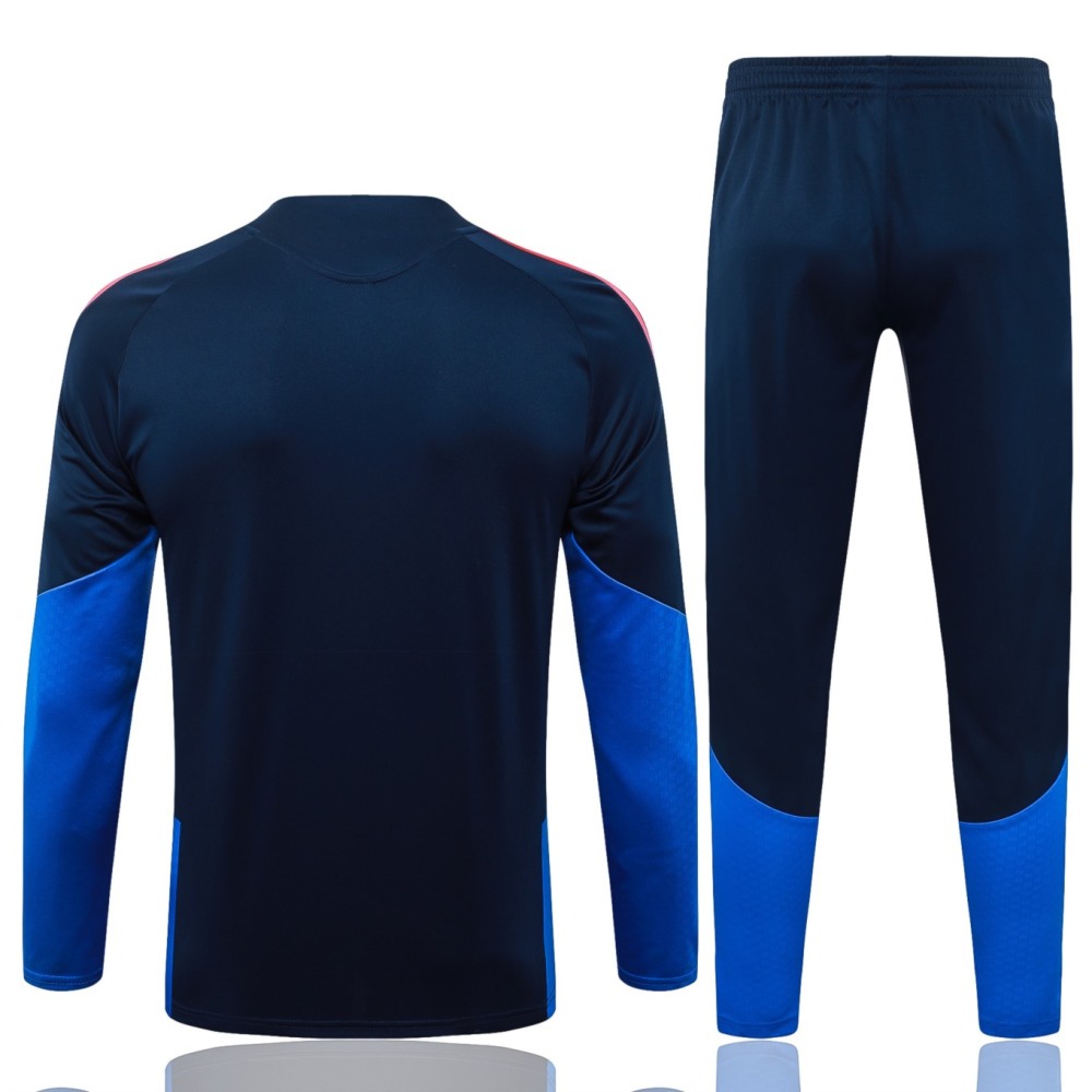 2026 Colombia Royal blue Long-sleeved half-pull training kit