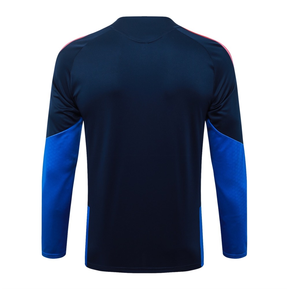 2026 Colombia Royal blue Long-sleeved half-pull training kit