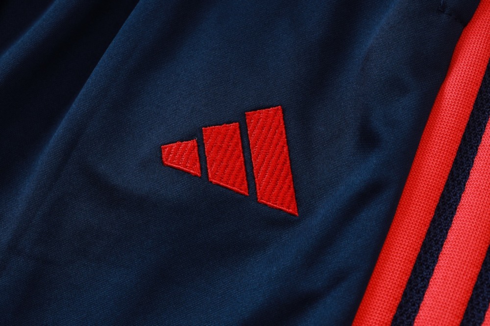 2026 Colombia Royal blue Long-sleeved half-pull training kit