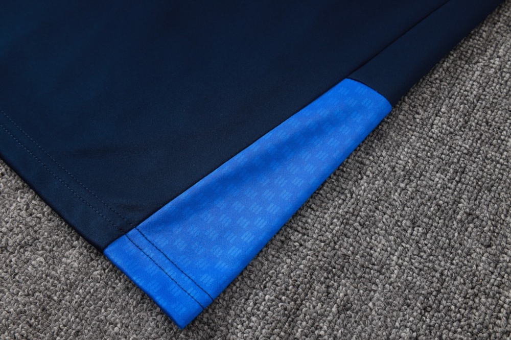 2026 Colombia Royal blue Long-sleeved half-pull training kit