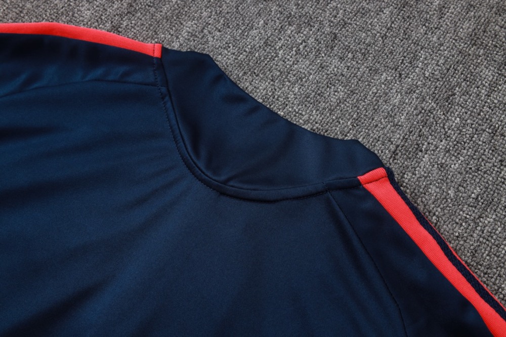 2026 Colombia Royal blue Long-sleeved half-pull training kit