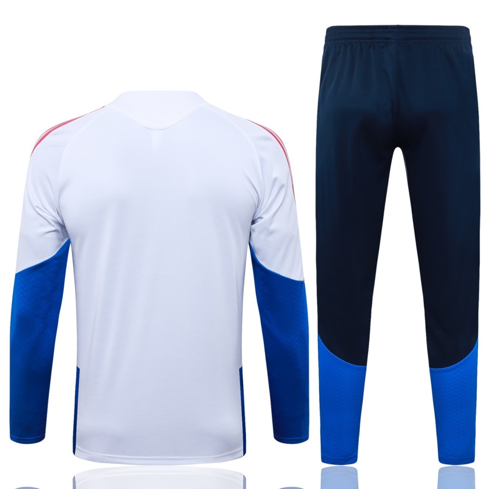 2026 Colombia White Long-sleeved half-pull training kit