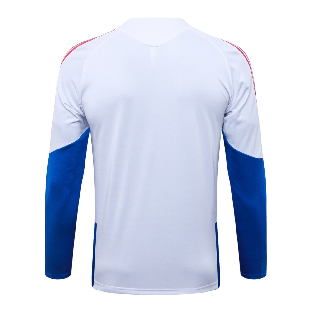 2026 Colombia White Long-sleeved half-pull training kit