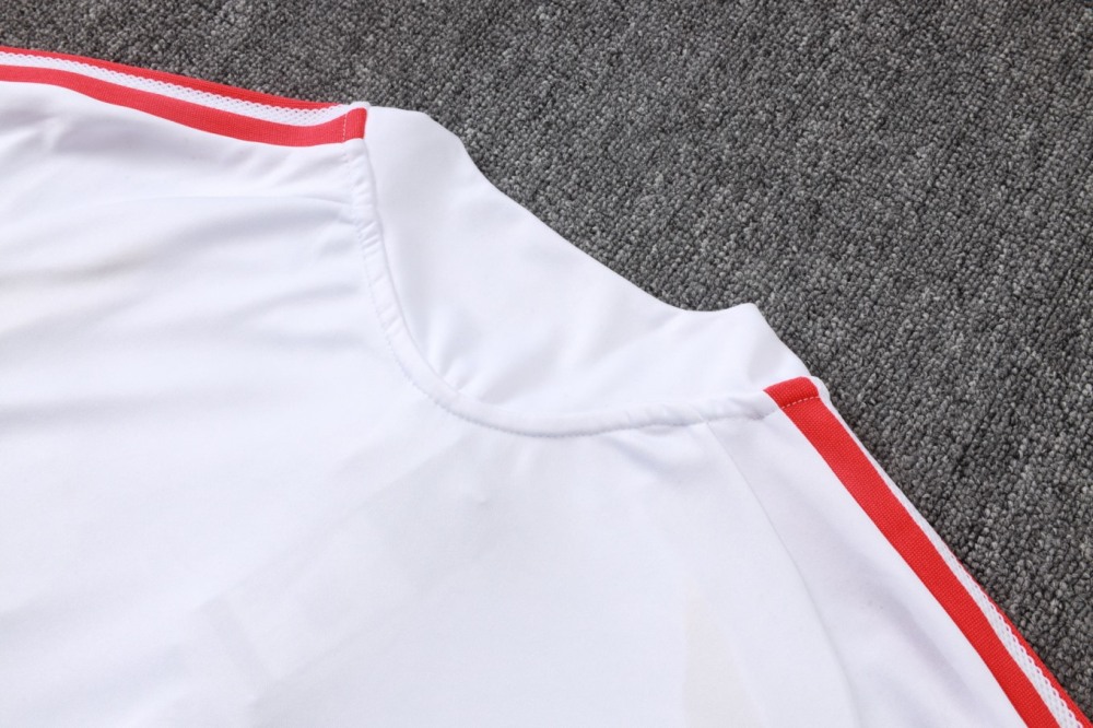 2026 Colombia White Long-sleeved half-pull training kit