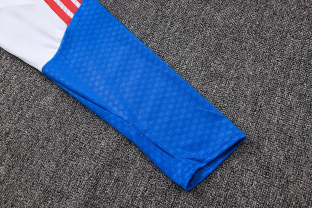2026 Colombia White Long-sleeved half-pull training kit