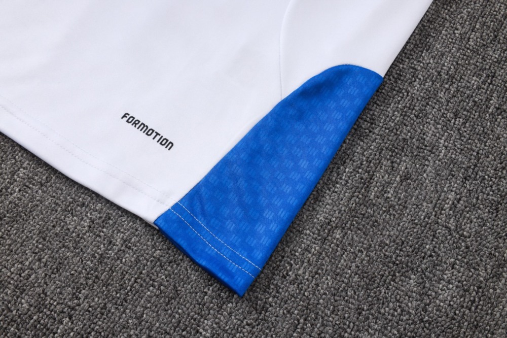 2026 Colombia White Long-sleeved half-pull training kit