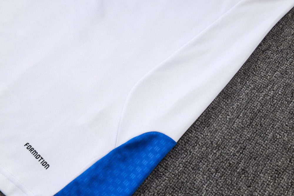 2026 Colombia White Long-sleeved half-pull training kit