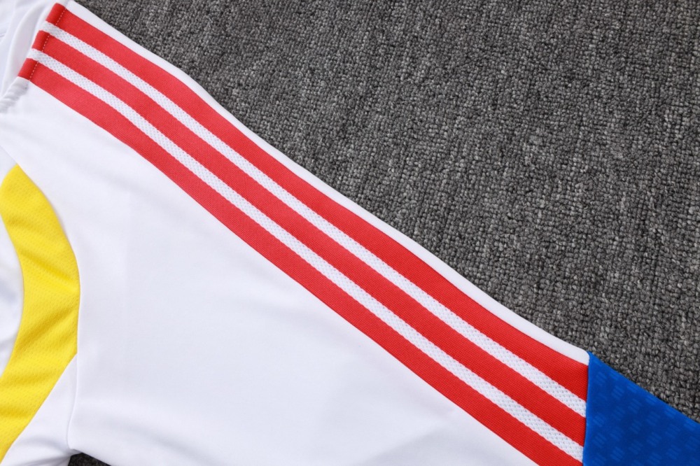 2026 Colombia White Long-sleeved half-pull training kit