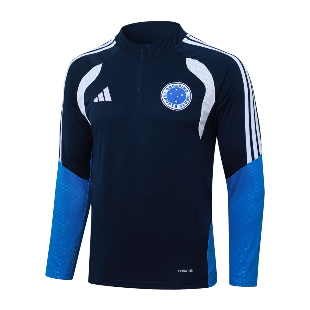 2026 Cruzeiro Royal blue Long-sleeved half-pull training kit