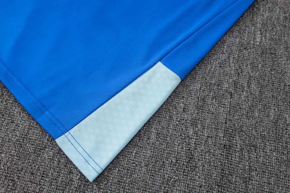 2026 Cruzeiro Violet blue Long-sleeved half-pull training kit